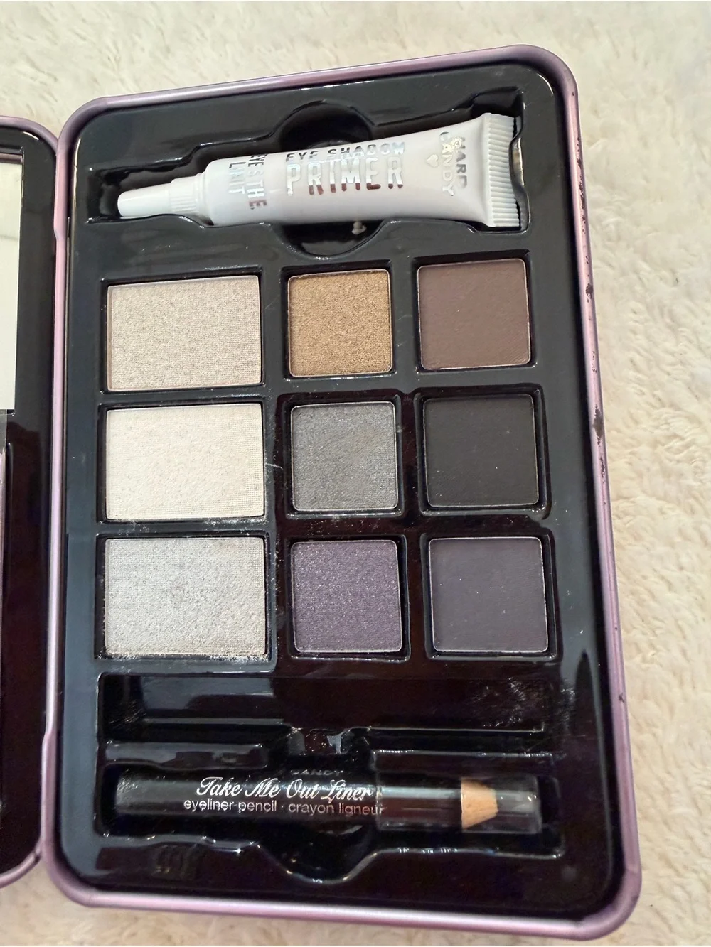 Hard Candy Smokey Eyes Eyeshadow Palette - Pink EUC no applicator tb